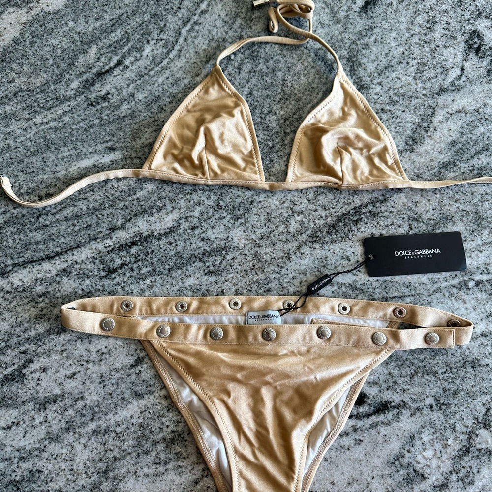Dolce & Gabbana Gold Bikini